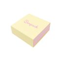 Caja de cartón para colgante o conjunto color amarillo 83x83x33 mm SL-81-AM-RS