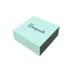 Caja de cartón para colgante o conjunto color aguamarina 83x83x33 mm SL-81-AQ-N