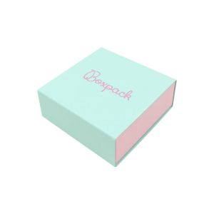 Caja de cartón para colgante o conjunto color aguamarina 83x83x33 mm SL-81-AQ-RS
