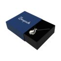Caja de cartón para colgante o conjunto color azul 83x83x33 mm SL-81-A-N