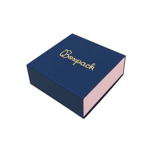 Caja de cartón para colgante o conjunto color azul 83x83x33 mm SL-81-A-RS