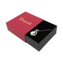 Caja de cartón para colgante o conjunto color rojo 83x83x33 mm SL-81-R-N