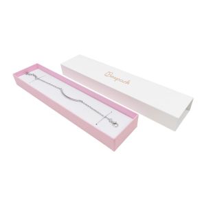 Caja de cartón para pulsera color blanco 230x51x27 mm SL-51-B-RS