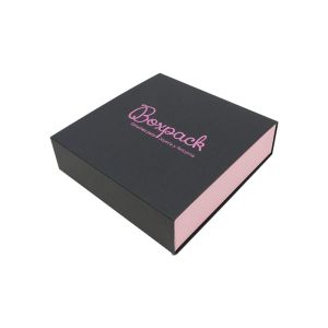 Caja de cartón para collar o conjunto color negro 116x116x33 mm SL-17-N-RS