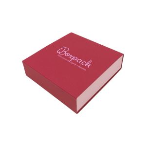Caja de cartón para collar o conjunto color rojo 116x116x33 mm SL-17-R-RS
