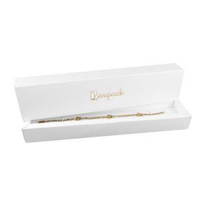 Caja de cartón para pulsera color blanco 240x50x25 mm PF-3-B