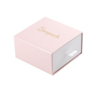 Caja de cartón para pendientes y colgante color rosa 73X70X40 mm SG-2-RS-B