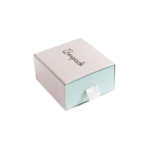 Caja de cartón para pendientes y colgante color blanco 73X70X40 mm SG-2-B-AQ