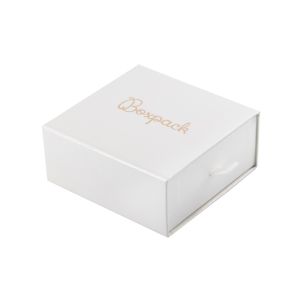 Caja de cartón para colgante y pendientes color blanco 90X87X40 mm SG-3-B-B