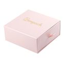 Caja de cartón para colgante y pendientes color rosa 90X87X40 mm SG-3-RS-RS