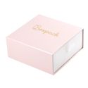 Caja de cartón para colgante y pendientes color rosa 90X87X40 mm SG-3-RS-B