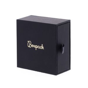 Caja de cartón para pendientes y colgante color negro 73x69x39 mm PB-2-N