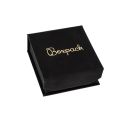 Caja de cartón con imán para pendientes o conjunto color negro 65X72X31 mm MC-2-N