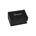 Caja de cartón con imán para alianza o pendientes color negro 86X83X34 mm MC-4-N