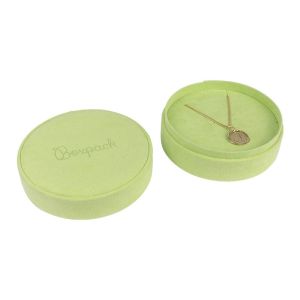 Caja redonda multiusos verde para joyas bisutería y joyería 100øx40 mm PR-3-VE
