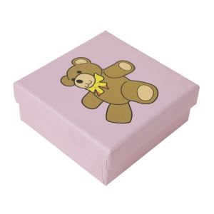 Cajas de cartón para pendientes o conjunto infantil para joyas joyería y bisutería 65x65x28 mm sp-61-rb