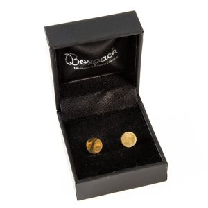 Estuche polipiel negro para pendientes 46x52x30 mm. C-1-P