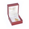 Estuche polipiel rojo para colgante 47x53x30 mm. J-07-C-R