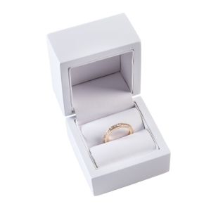 Estuche de madera para anillo color blanco 60x60x50 mm CU-1-B