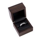 Estuche de madera para anillo color nogal 60x60x50 mm CU-1-M