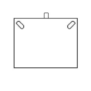Estuche negro flocado para collar de joyería bisutería joyas V-5-C