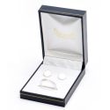 Estuche polipiel azul para conjunto 60x76x30 mm. J-04-J-A