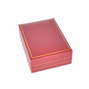 Estuche polipiel rojo para conjunto 60x76x30 mm. J-04-J-R