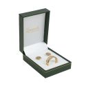 Estuche polipiel verde para conjunto 60x76x30 mm. J-04-J-VE