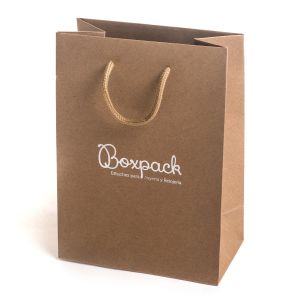Bolsa de papel Kraft para joyería bisutería y relojería 180x250x100 mm BK-L