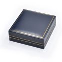 Estuche polipiel azul para conjunto 87x91x30  mm. J-09-J-A