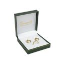Estuche polipiel verde para conjunto 87x91x30 mm. J-09-J-VE