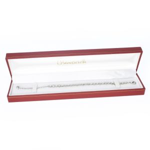 Estuche polipiel rojo para pulsera 223x51x27 mm. J-01-PE-R