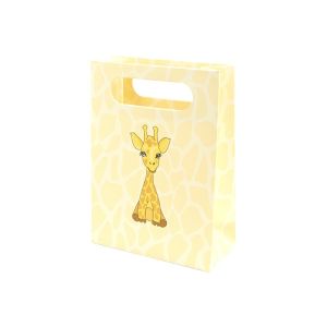 Bolsa de papel infantil amarilla para joyería y bisutería 110x150x50 mm B-AN