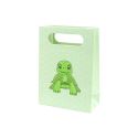 Bolsa de papel infantil verde para joyería y bisutería 110x150x50 mm B-AN