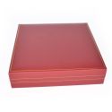Estuche polipiel rojo para arras 162x162x37 mm. J-02-A20-R