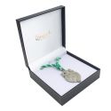 Estuche polipiel azul para medalla con cordon 160x160x53 mm. J-02-MC-A
