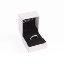Estuche polipiel blanco para anillo 47x52x40 mm. FR-2-S-N