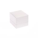 Estuche polipiel blanco para anillo 47x52x40 mm. FR-2-S-N