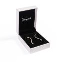 Estuche polipiel blanco para pendientes 59x79x24 mm. FR-3-P-N