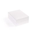 Estuche polipiel blanco para colgante 59x79x24 mm. FR-3-C-N