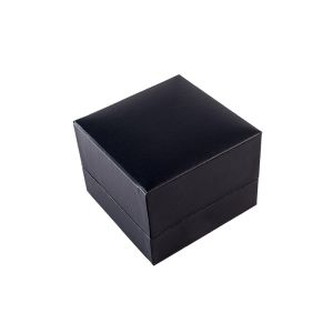 Estuche polipiel negro para anillo 70x70x50 mm. C-10-SP