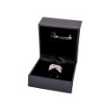 Estuche polipiel negro para anillo 70x70x50 mm. C-10-SP