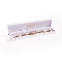Estuche polipiel blanco para pulsera 219x55x22 mm. FR-5-PE-B