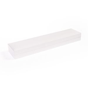 Estuche polipiel blanco para pulsera 219x55x22 mm. FR-5-PE-N