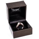 Estuche para anillo forrado en polipiel gris 55x56x50 mm S-16-SP