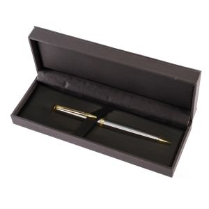 Estuche para pluma forrado en polipiel gris 183X65X33 mm S-116-PL