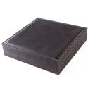 Estuche para collar forrado en polipiel gris 160x160x40 mm S-112-C