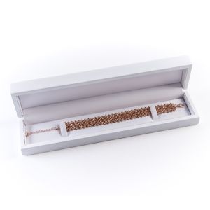 Estuche de madera para pulsera color blanco 249X58X32 mm CU-5-B