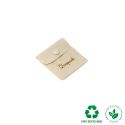 Bolsa textil de algodón color natural para joyería y bisutería 57x57 mm C-501-NA