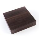 Estuche de madera para collar color nogal 185x185x42 mm CU-7-M